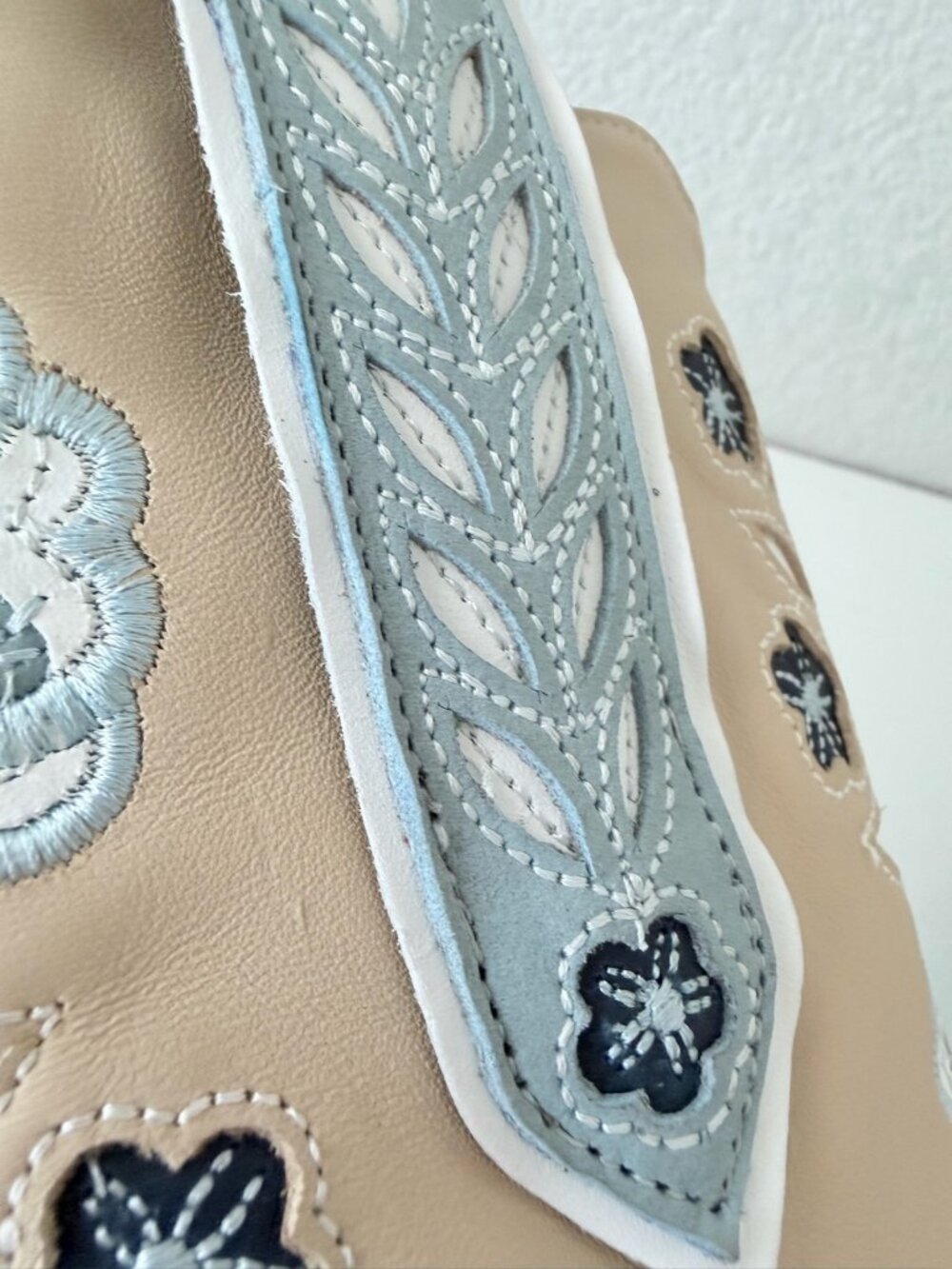 Lane KENZIE Knee High Cowboy Boots Womens 9.5 Blueberry Buttermilk Western Tall - Picture 4 of 12